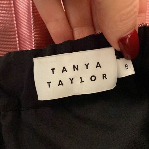 Tanya Taylor Elegant Pink  metallic Tiered Skirt, US8 - Picture 8 of 9